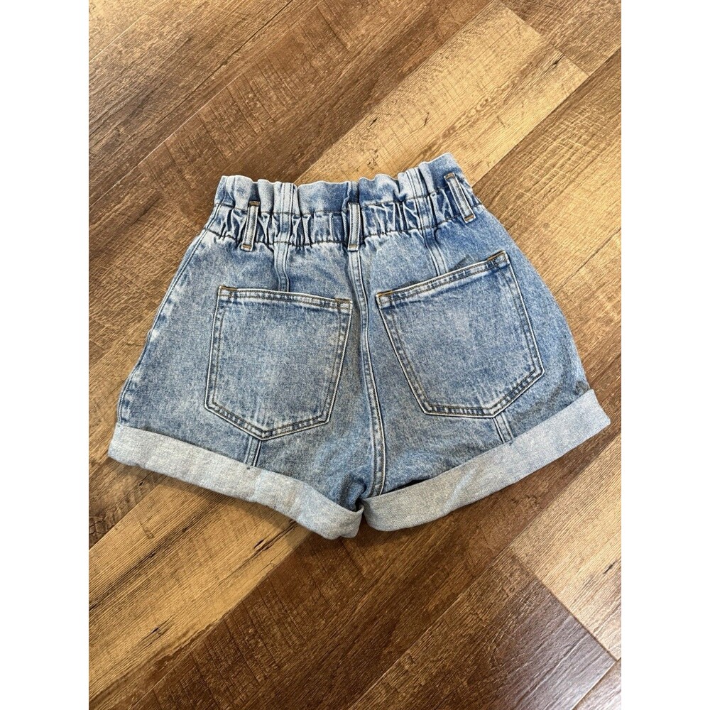 ABERCROMBIE & FITCH 80s Mom Shorts (Wom. Sz. 6) Pleated Ultra High Rise Jeans - Picture 6 of 8